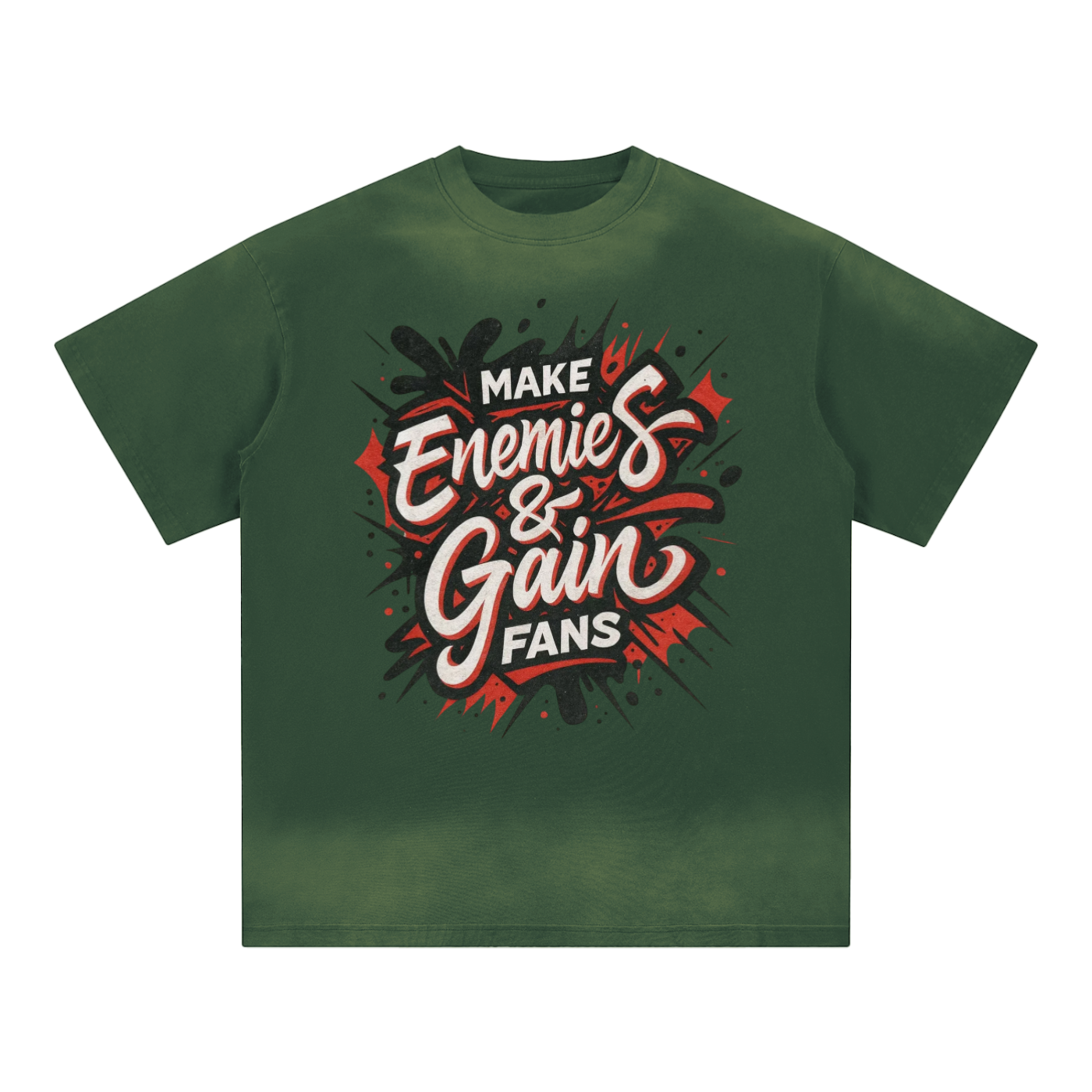 Petite Crew Neck Sunfade Edge T-Shirt