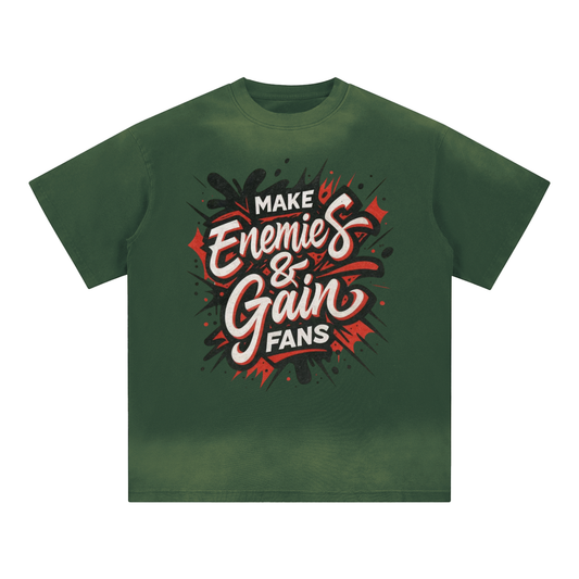 Petite Crew Neck Sunfade Edge T-Shirt